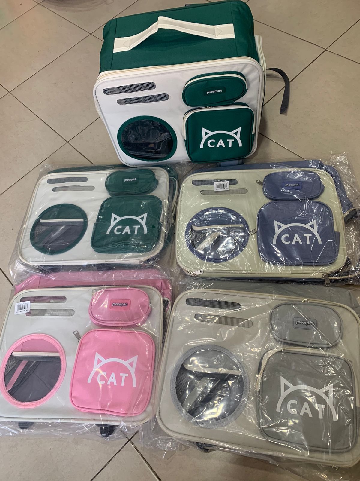 Sac de Transport pour Animaux De Compagnie ( Rose | Gris | Vert | bleu )